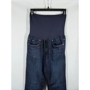 Gap Maternity long and lean dark wash jean size 27/4R